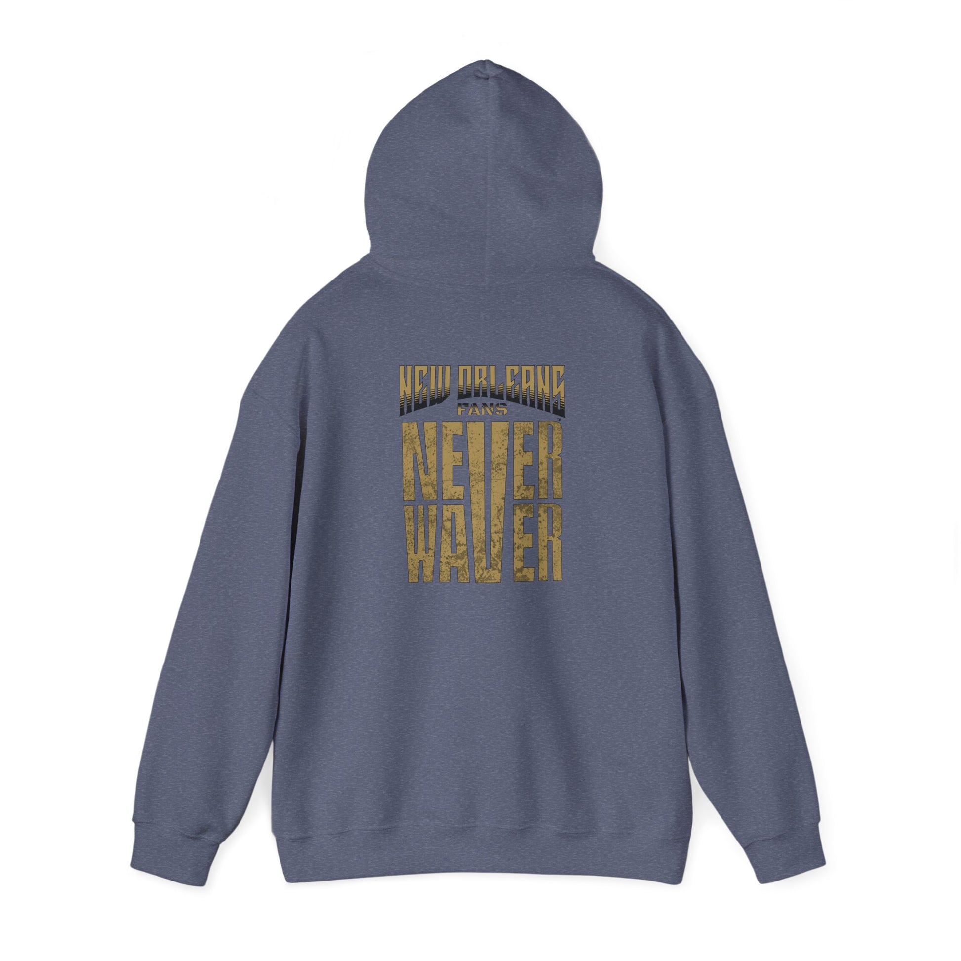 New Orleans Fans Never Waver Unisex Heavy Blend™ Hoodie - Motivational Sweatshirt for Fans - Never Waver