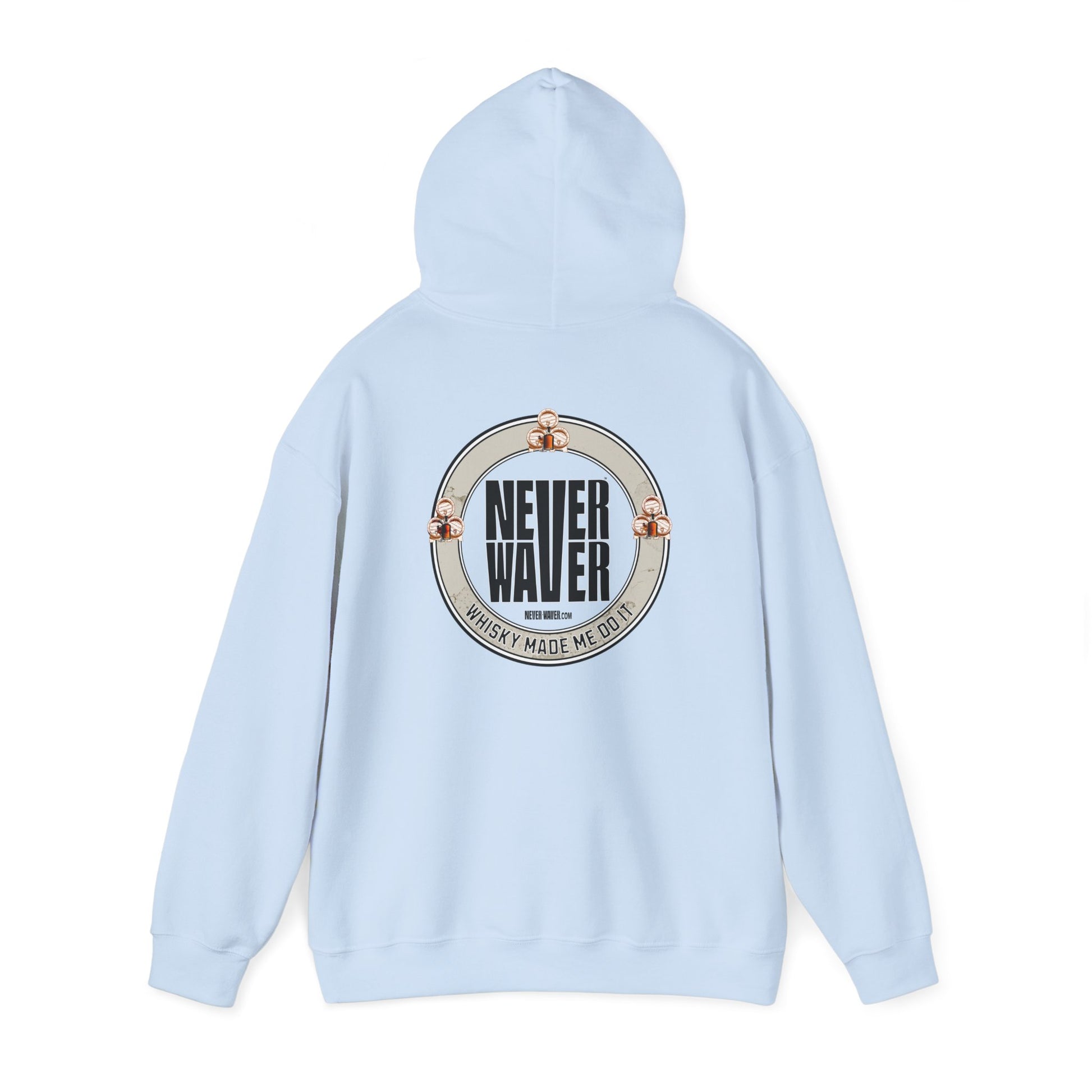 Eco-Friendly Unisex Hoodie: "Never Waver - Whiskey Made me do it?" - Never Waver