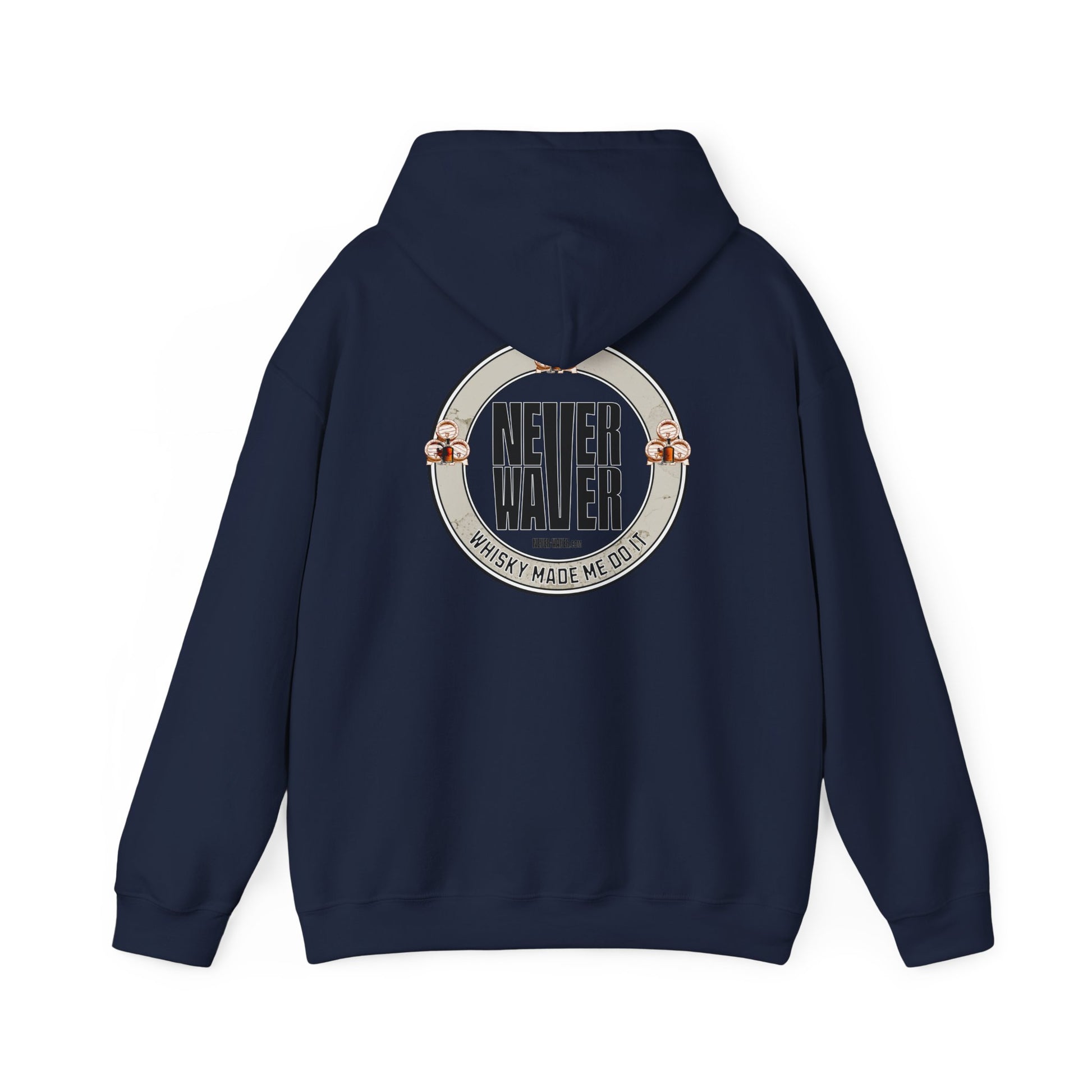 Eco-Friendly Unisex Hoodie: "Never Waver - Whiskey Made me do it?" - Never Waver
