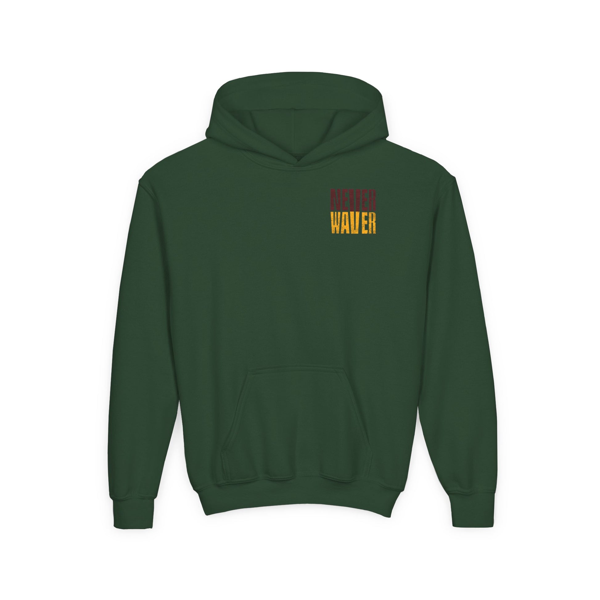 Washington Fans Never Waver Youth Heavy Blend Hooded Sweatshirt - Never Waver
