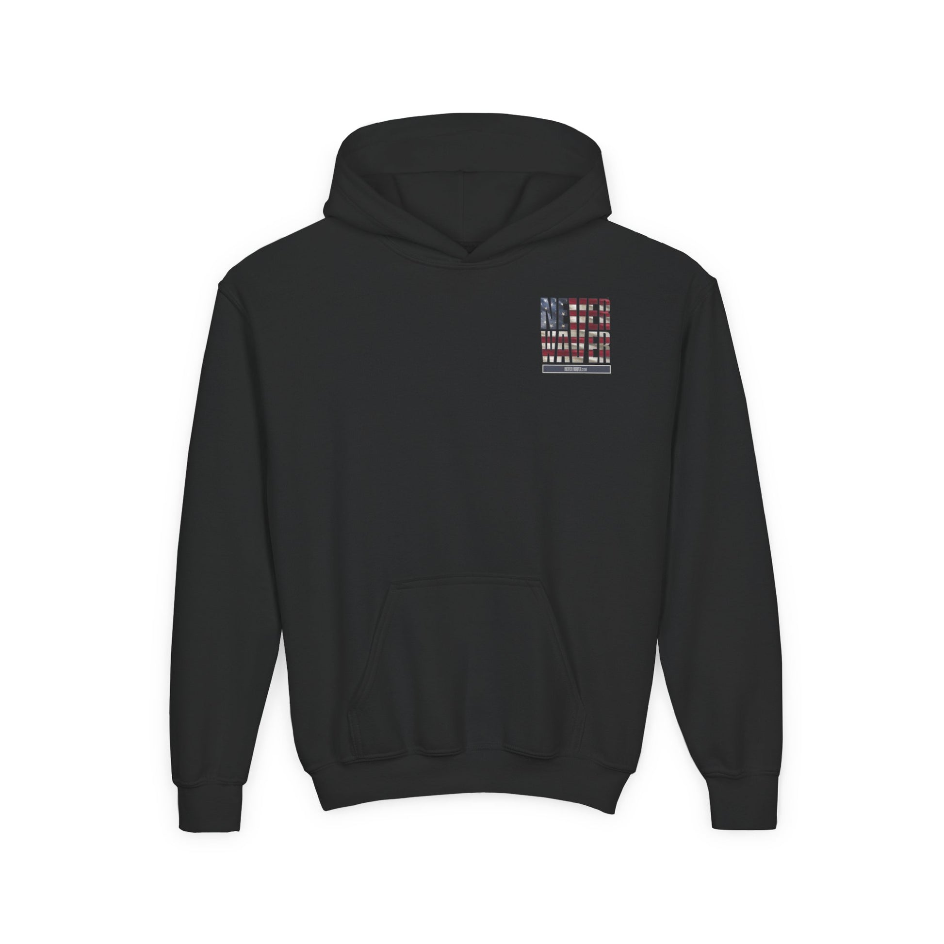 Youth Golf Hoodie - "Never Waver Golf" Sweatshirt for Young Golfers - Never Waver