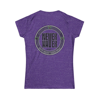 Never Waver Save Water Drink Wine Women's Soft Style Tee - - Never Waver