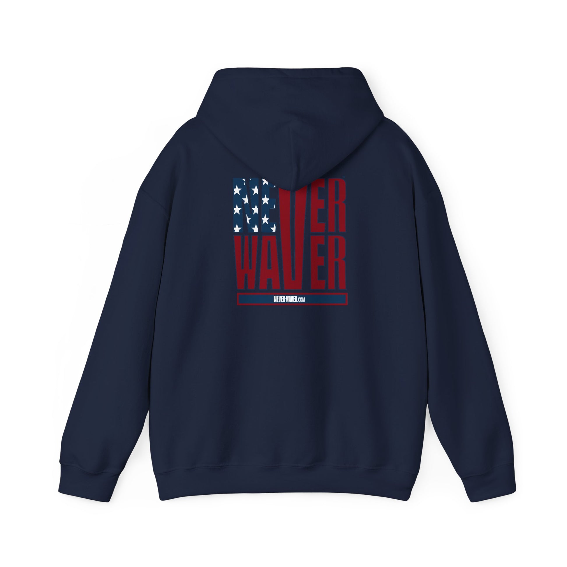 Patriotic Unisex Heavy Blend Hoodie - Never Waver Design - Never Waver