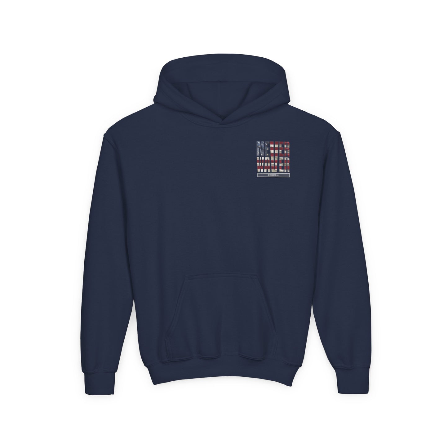Youth Golf Hoodie - "Never Waver Golf" Sweatshirt for Young Golfers - Never Waver