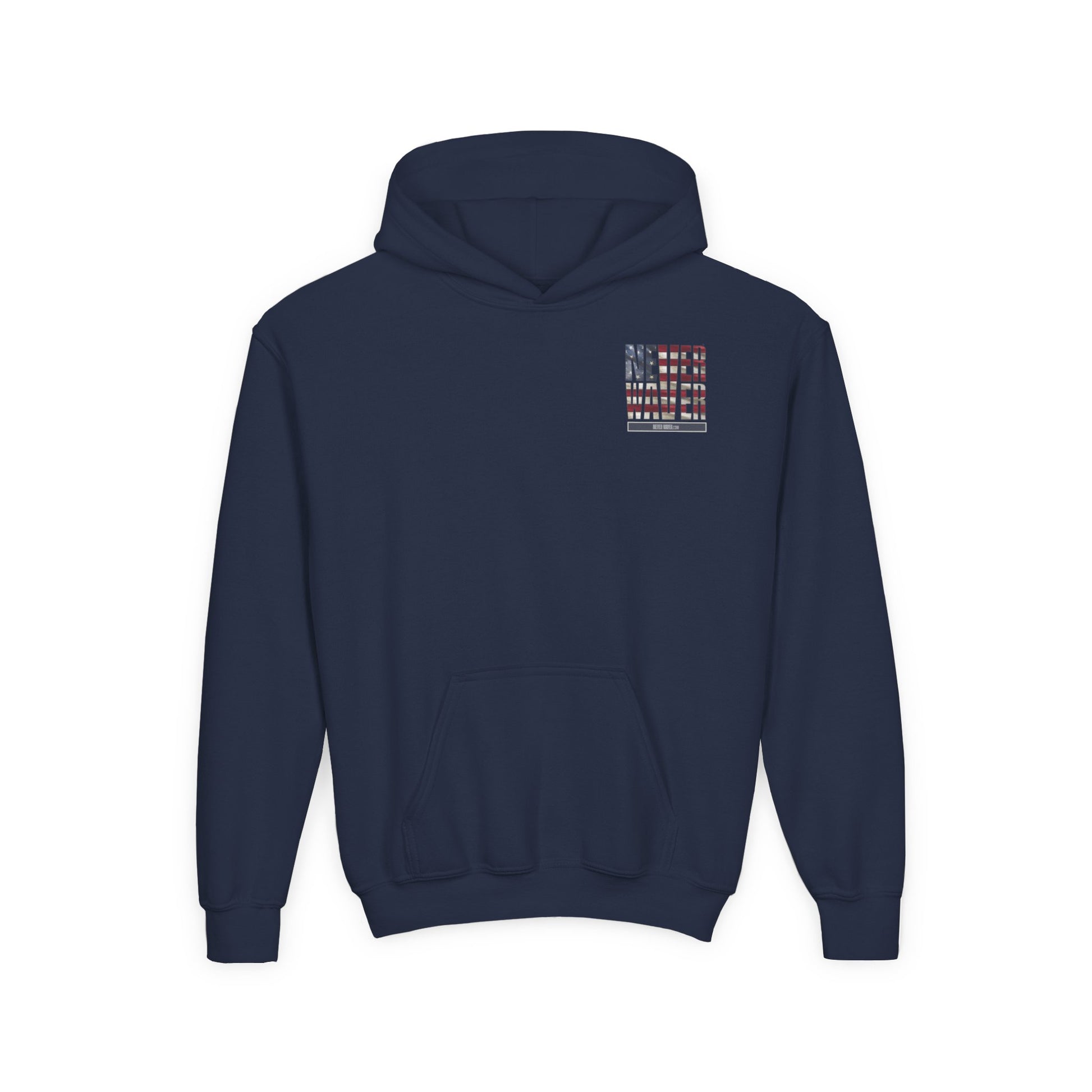 Youth Golf Hoodie - "Never Waver Golf" Sweatshirt for Young Golfers - Never Waver