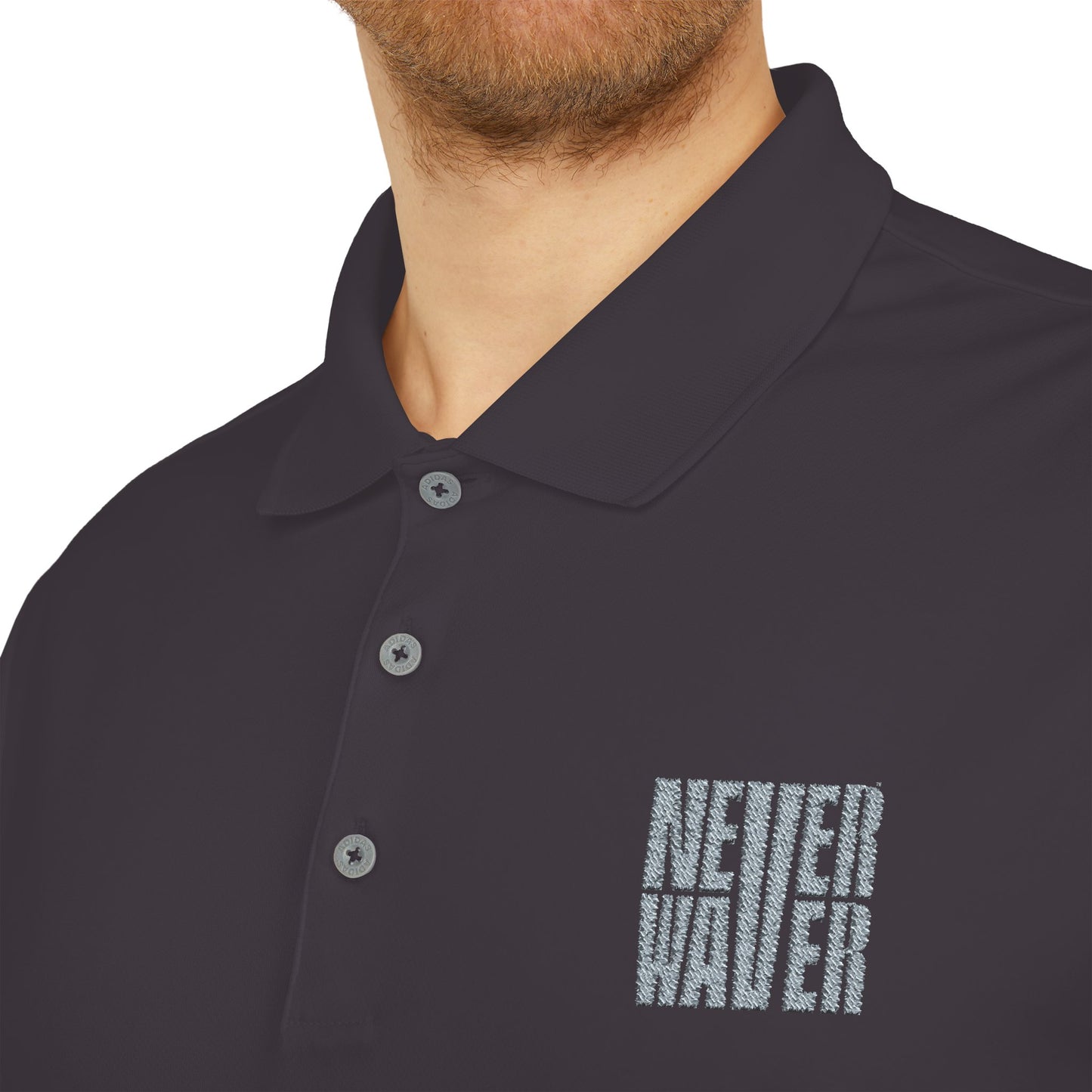 adidas Unisex Performance Polo - 'Never Waver' Athletic Shirt