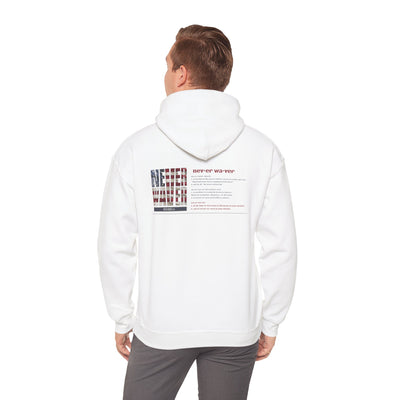 Inspirational Unisex Hoodie - 'Never Waver Definition ' Motivational Sweatshirt - Never Waver