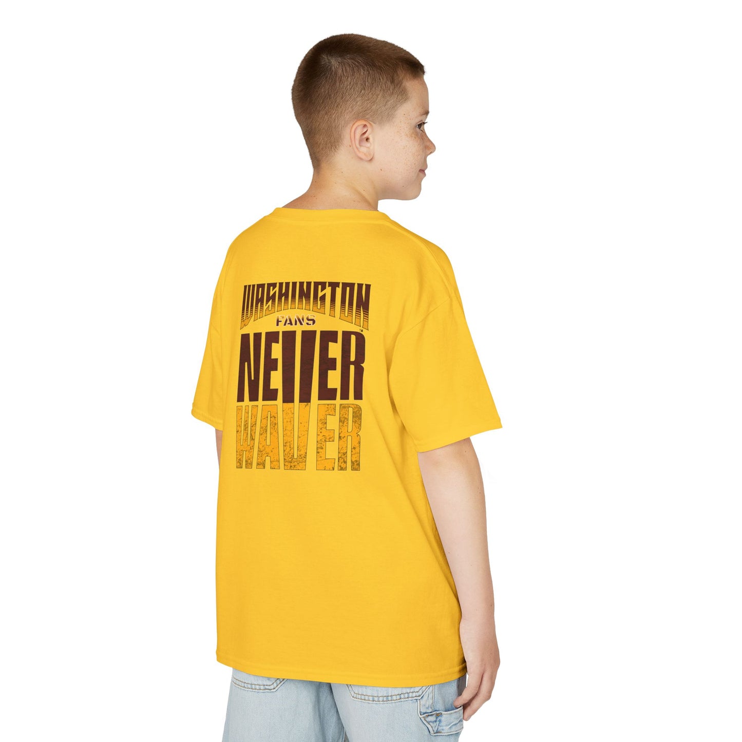 Washington Fans Never Waver Kids Heavy Cotton™ Tee - Never Waver