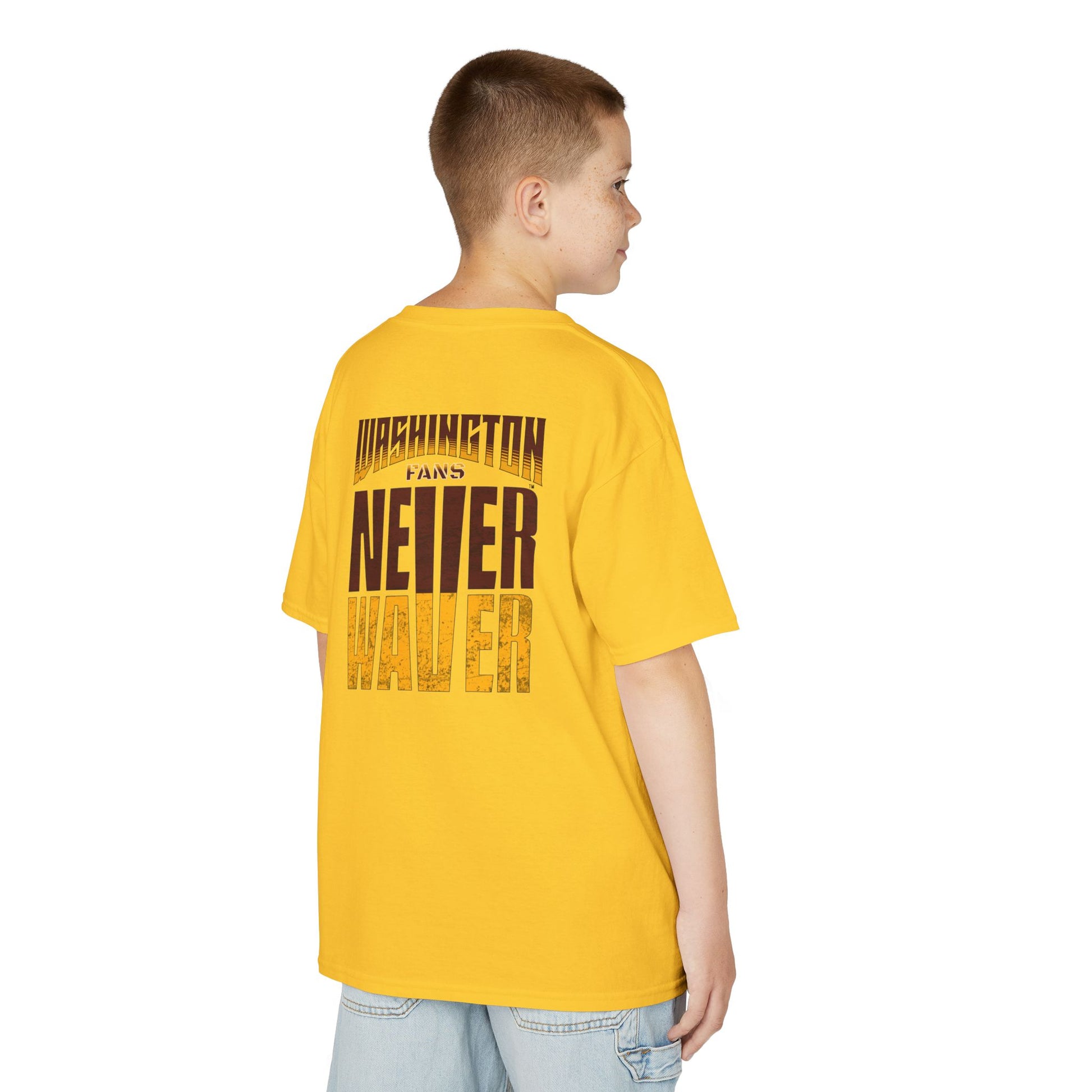 Washington Fans Never Waver Kids Heavy Cotton™ Tee - Never Waver