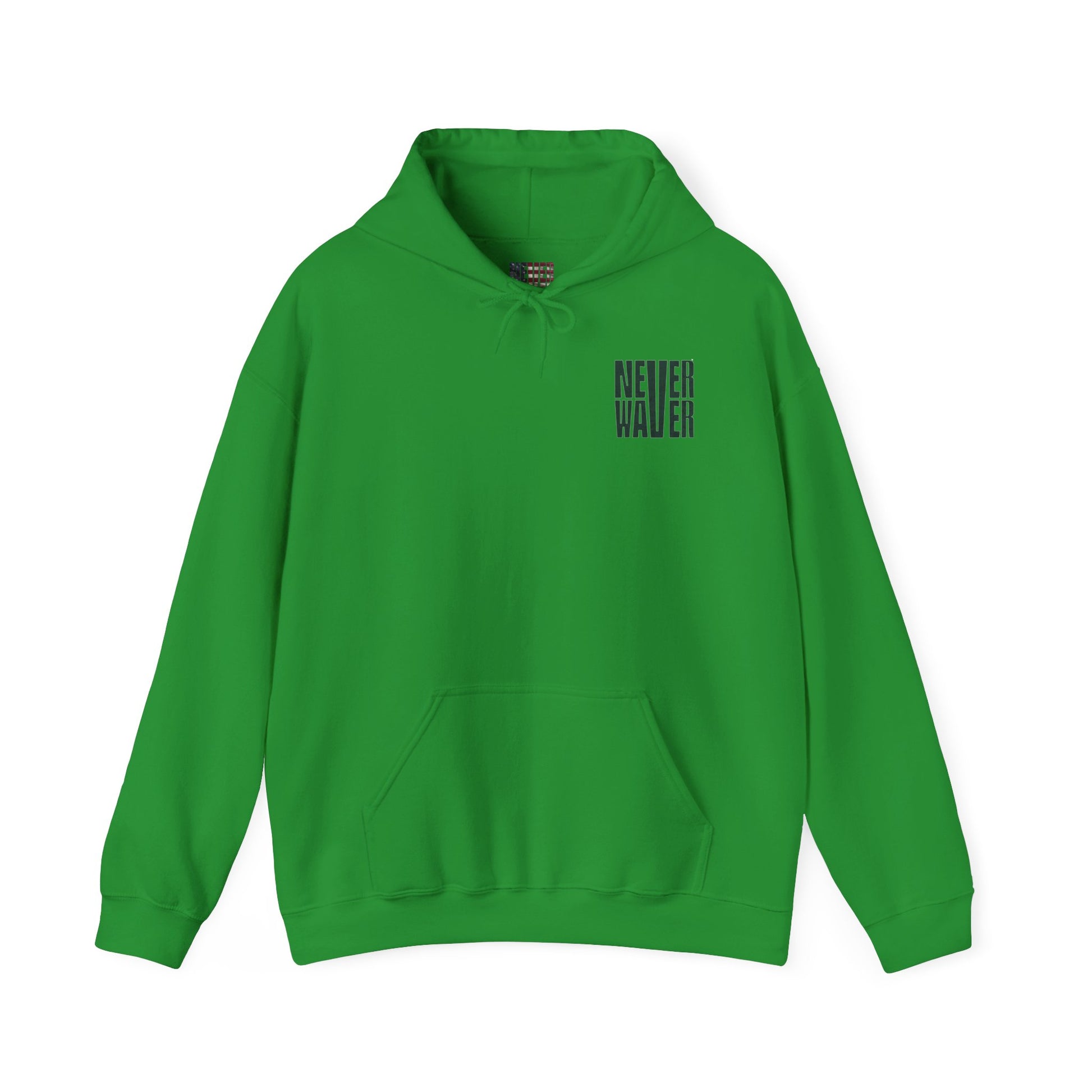 New York Fans Never Waver W Leopard Football Unisex Heavy Blend™ Hooded Sweatshirt - Never Waver
