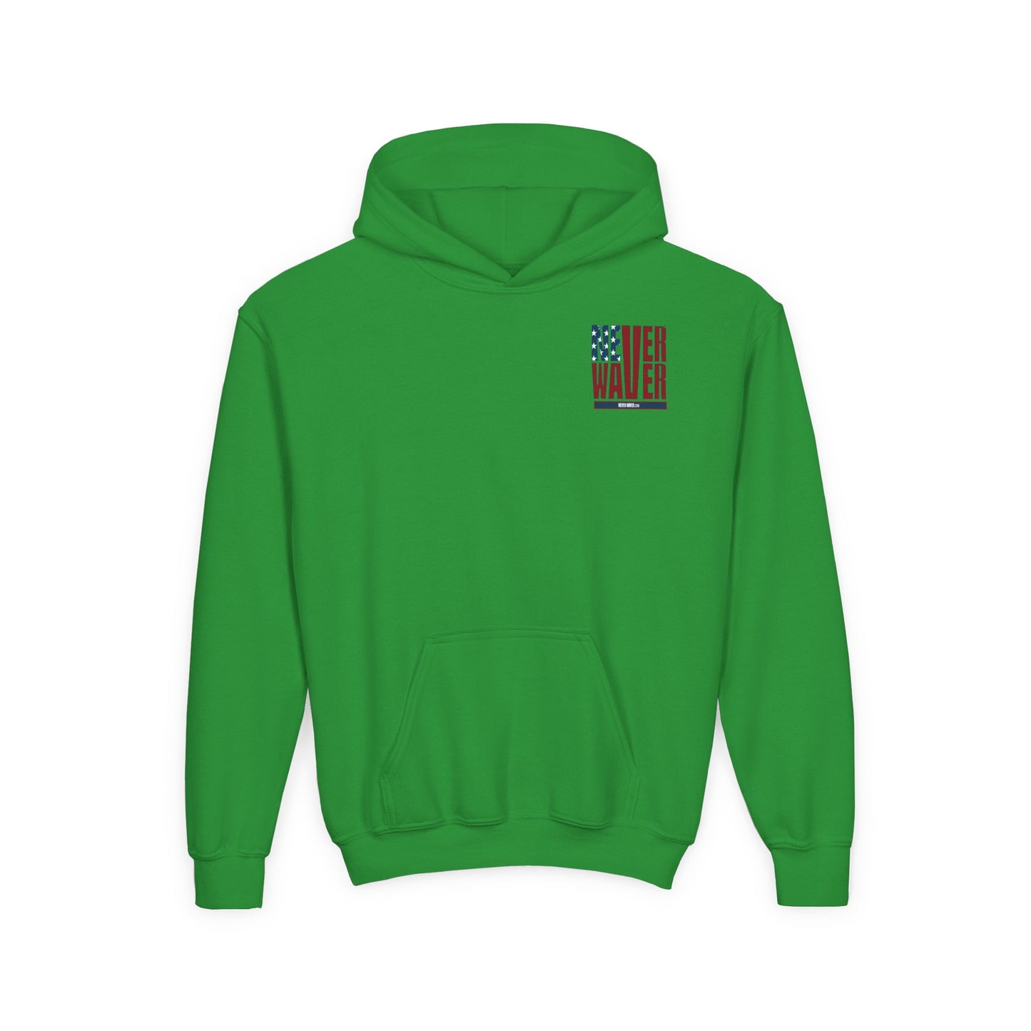 Youth Golf Hoodie - "Never Waver Golf" Sweatshirt for Young Golfers - Never Waver