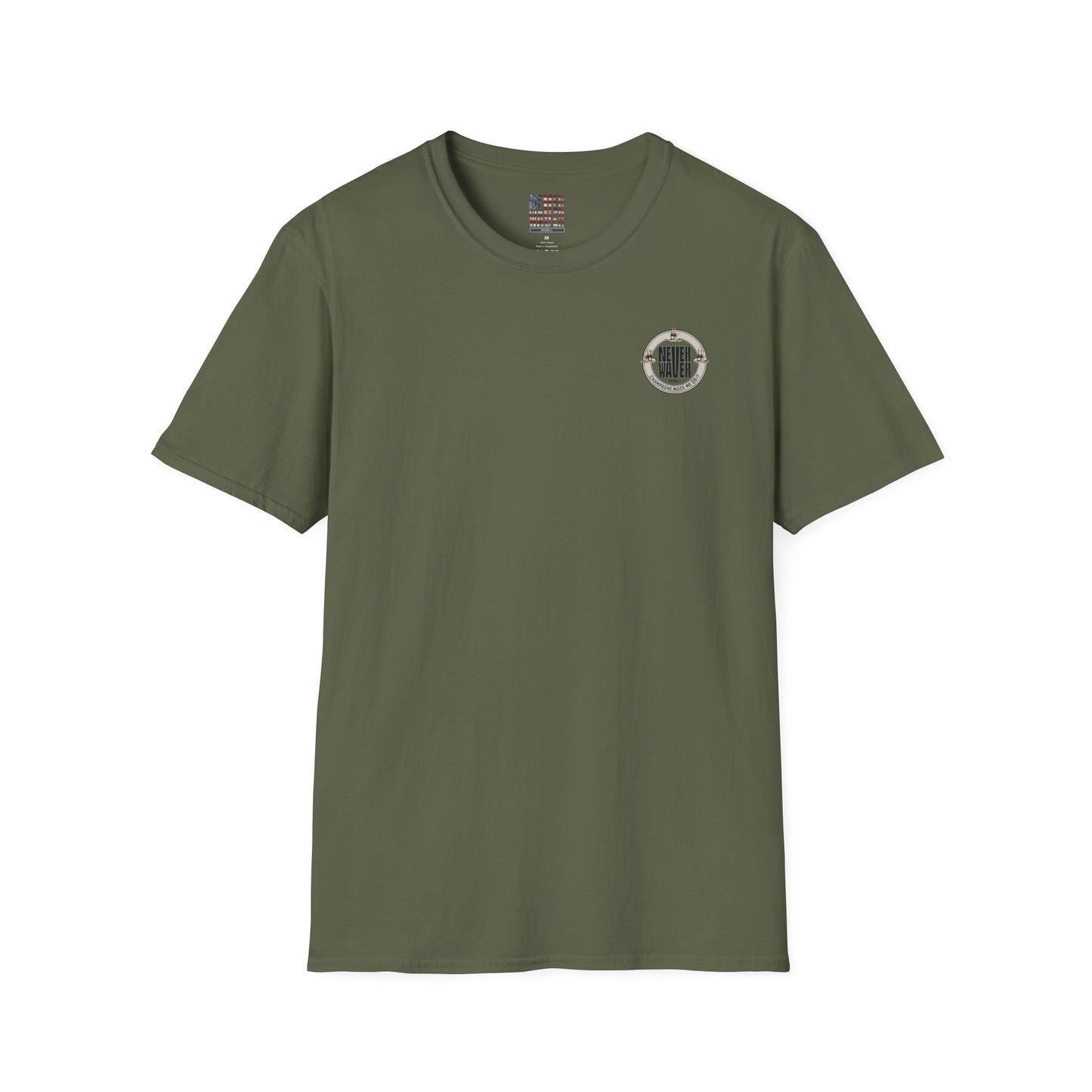Never Waver Champagne Made Me Do It? Unisex Soft style T-Shirt - Never Waver