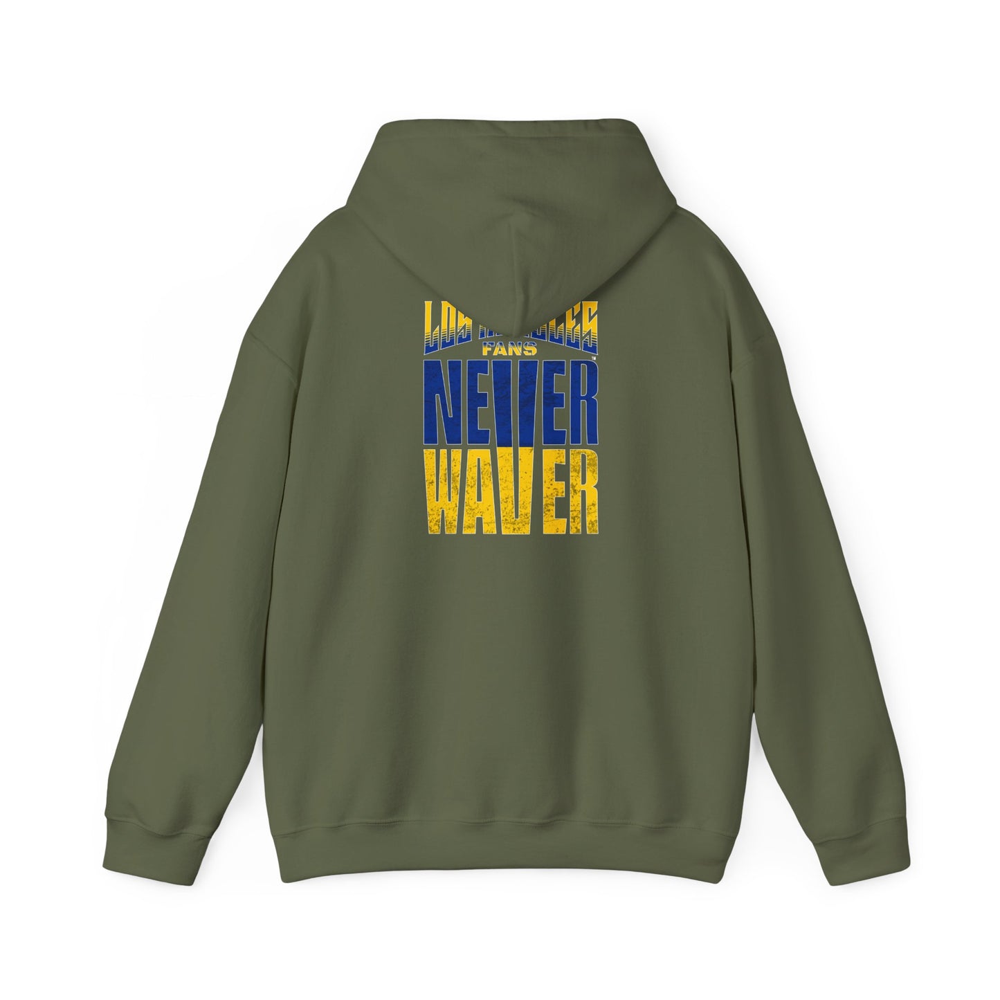 Inspired Unisex Heavy Blend™ Hooded Sweatshirt -Los Angeles Fans NEVER WAVER Graphic - Never Waver