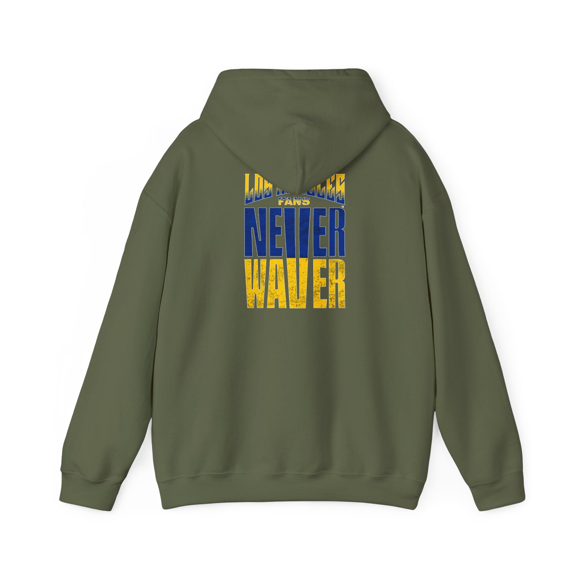 Inspired Unisex Heavy Blend™ Hooded Sweatshirt -Los Angeles Fans NEVER WAVER Graphic - Never Waver