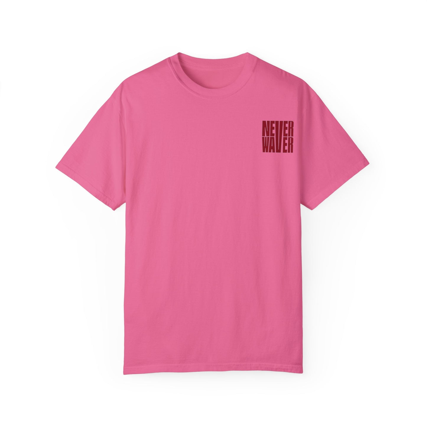 Unisex Garment-Dyed T-Shirt - 'Never Waver Just A Mom Trying Not to Raise A&&holes' Design - Never Waver