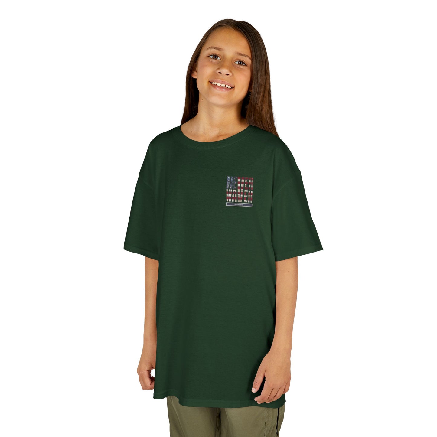 America Never Waver Kids Heavy Cotton™ Tee - Never Waver