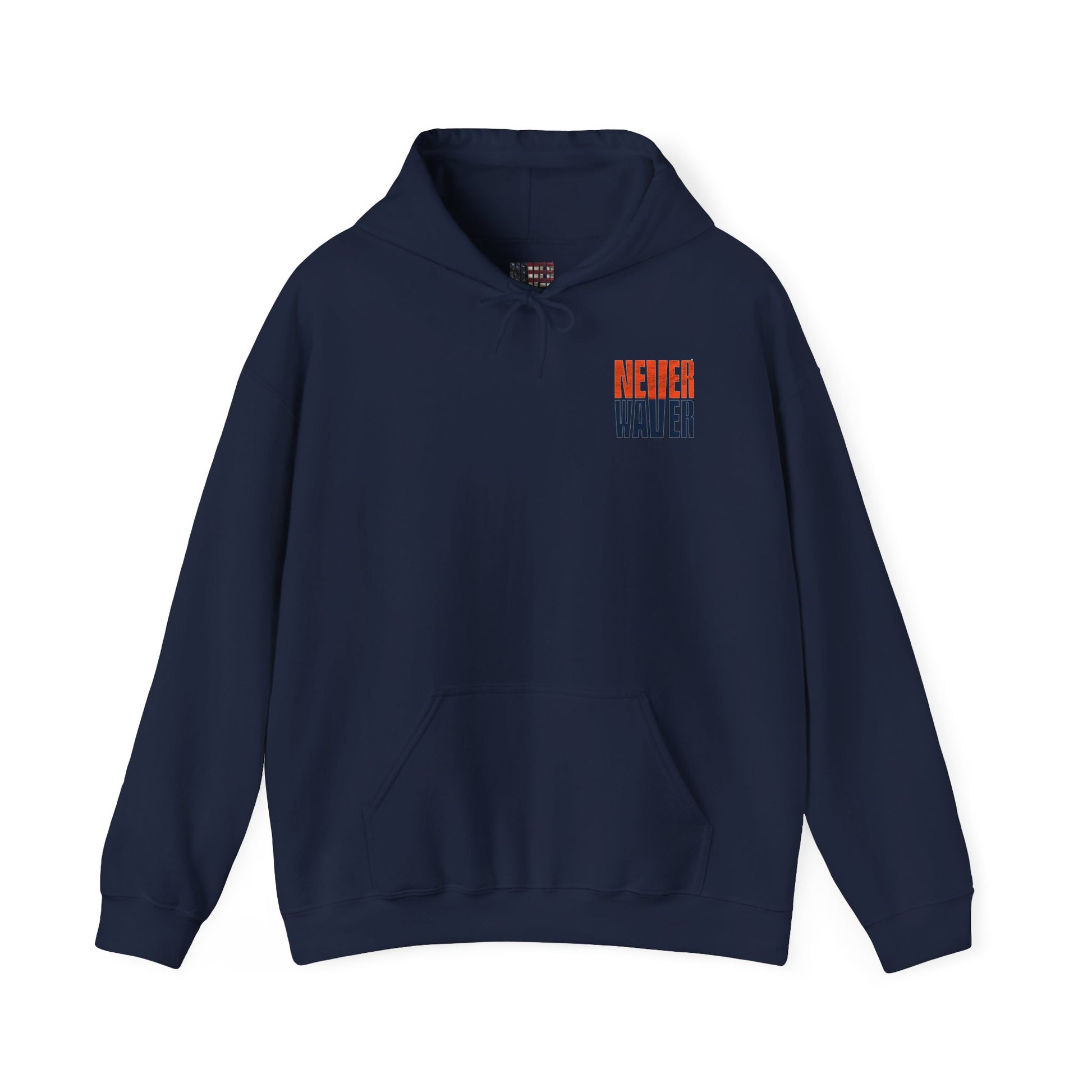 Unisex Heavy Blend™ Hooded Sweatshirt - Denver Fans Never Waver W Leopard Football Motivation - Never Waver