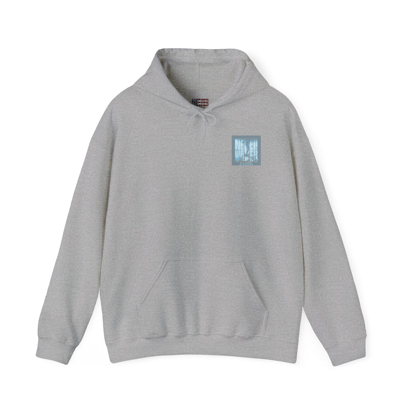 Cozy Unisex Hooded Sweatshirt - "Never Waver" Motivational Design - Never Waver