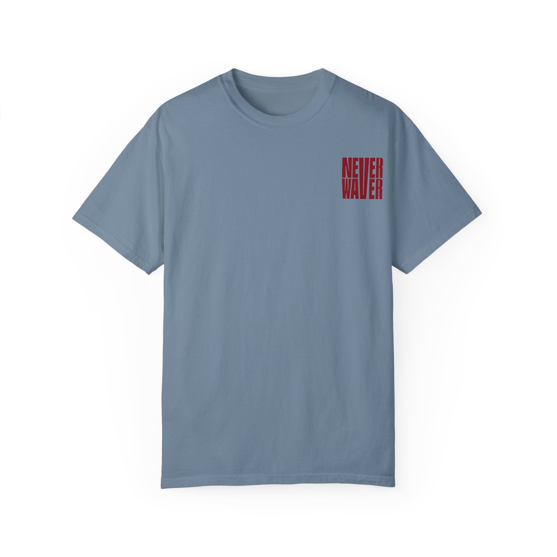 Unisex Garment-Dyed T-Shirt - 'Never Waver Just A Mom Trying Not to Raise A&&holes' Design - Never Waver
