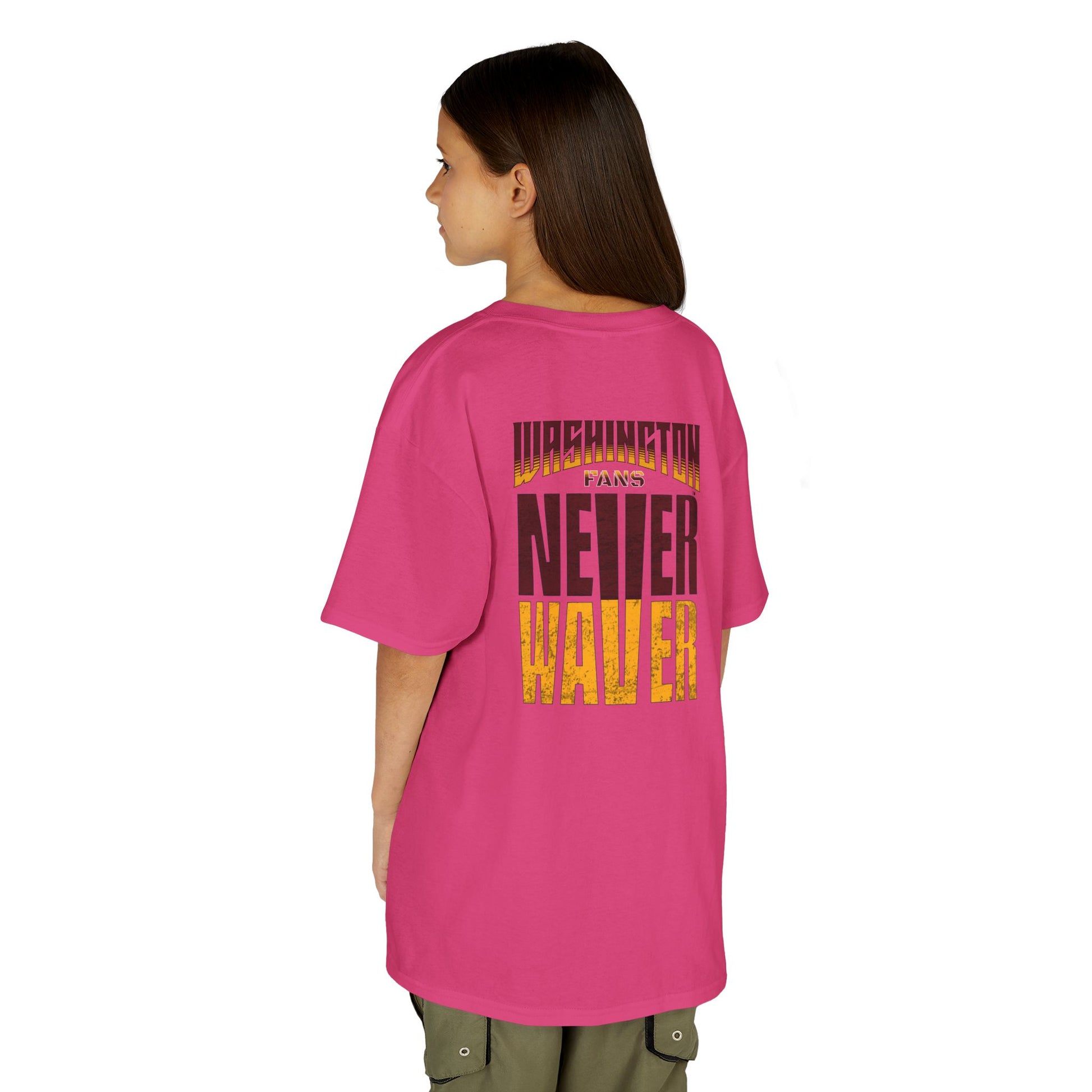 Washington Fans Never Waver Kids Heavy Cotton™ Tee - Never Waver