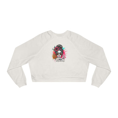 Never Waver  I'm that Mom Sorry Not Sorry Women's Cropped Fleece Pullover - Never Waver