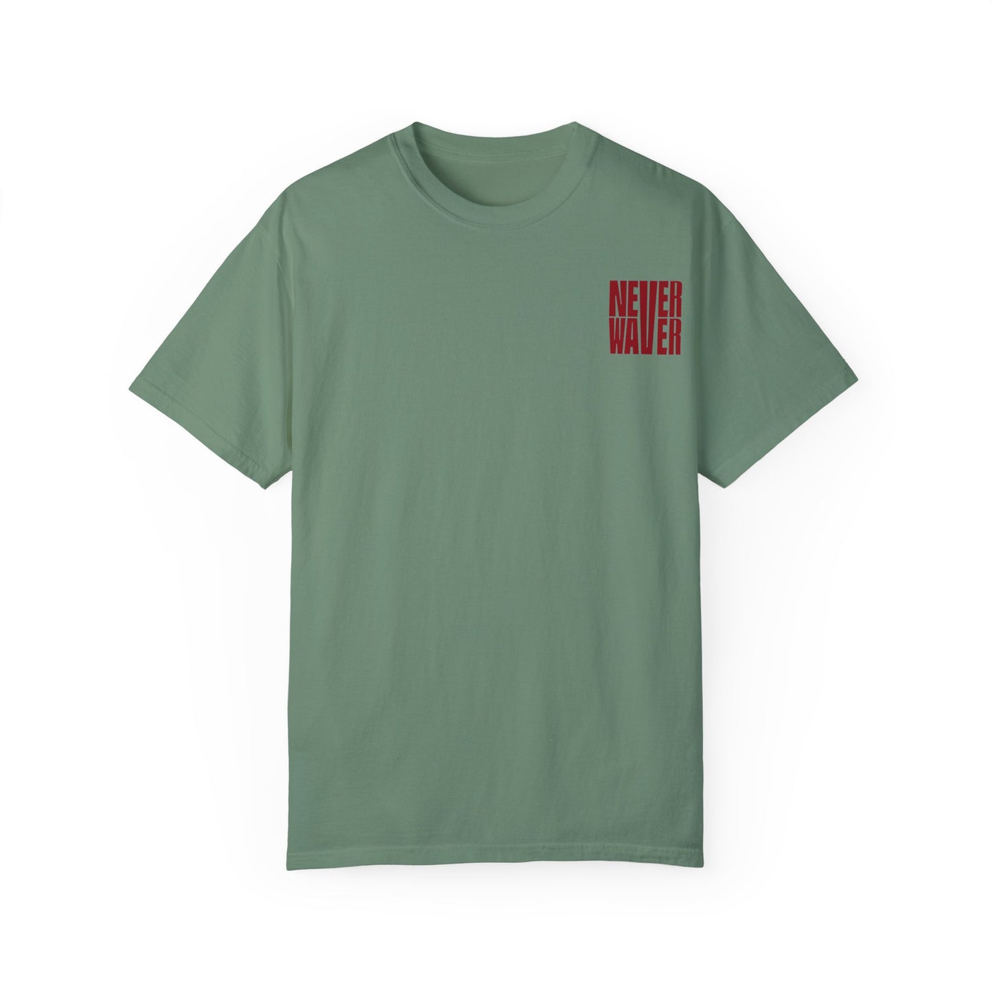 Unisex Garment-Dyed T-Shirt - 'Never Waver Just A Mom Trying Not to Raise A&&holes' Design - Never Waver