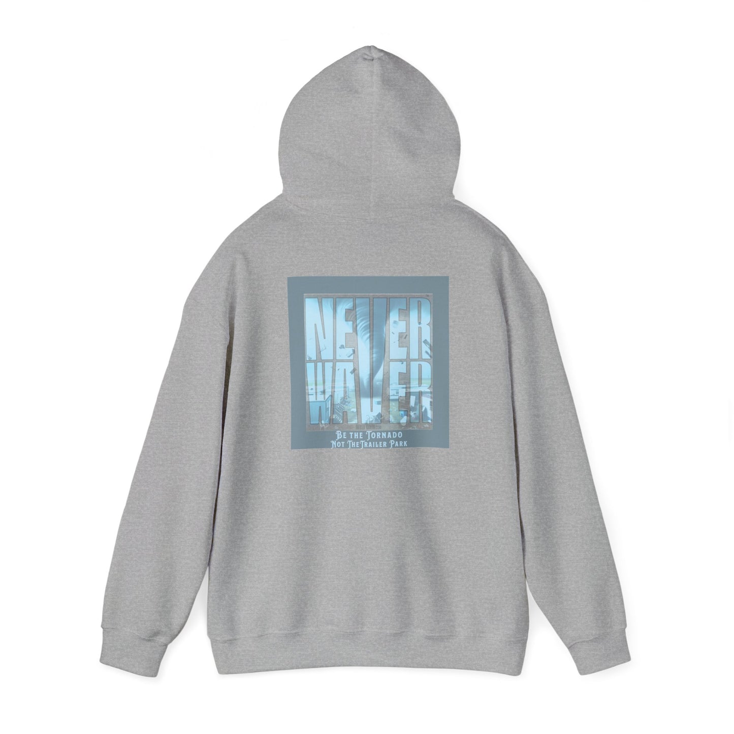 Cozy Unisex Hooded Sweatshirt - "Never Waver" Motivational Design - Never Waver