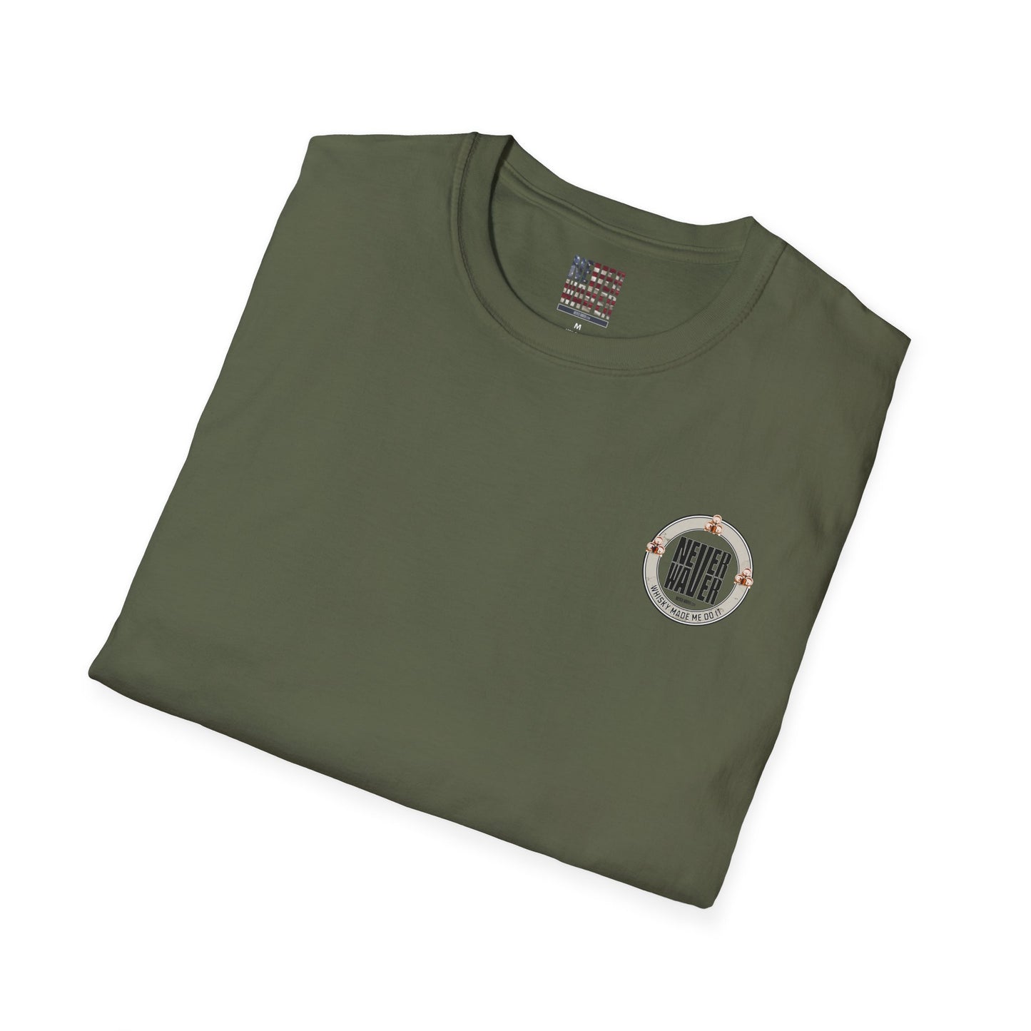 Never Waver Whisky Made Me Do It? Unisex Soft style T-Shirt - Never Waver