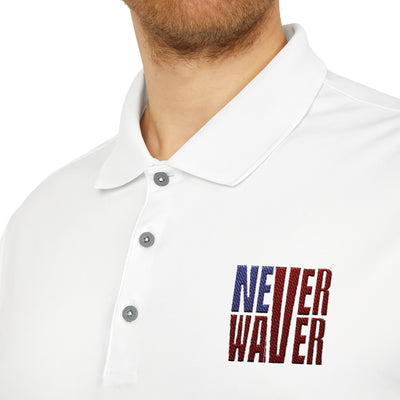 Never Waver Embroidered adidas Unisex Performance Polo - Never Waver