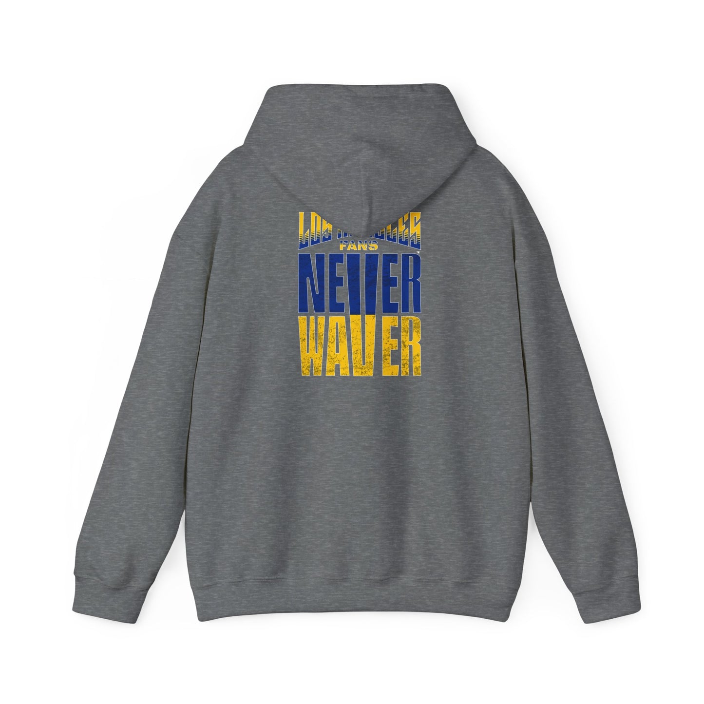 Inspired Unisex Heavy Blend™ Hooded Sweatshirt -Los Angeles Fans NEVER WAVER Graphic - Never Waver