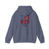 Patriotic Unisex Heavy Blend™ Hoodie - 'Never Waver Like This Mom' - Never Waver