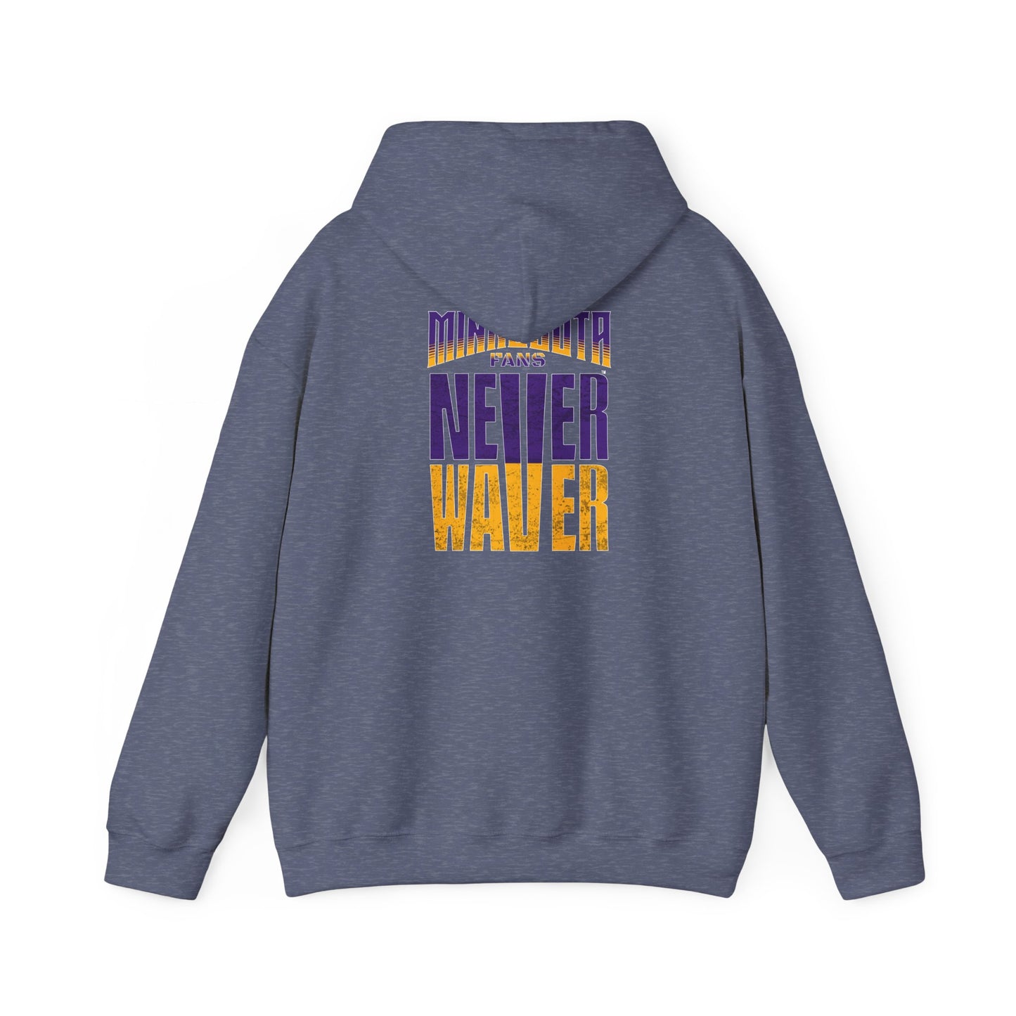 Unisex Heavy Blend™ Hoodie - "Minnesota Fans Never Waver" Design for Comfort and Motivation - Never Waver