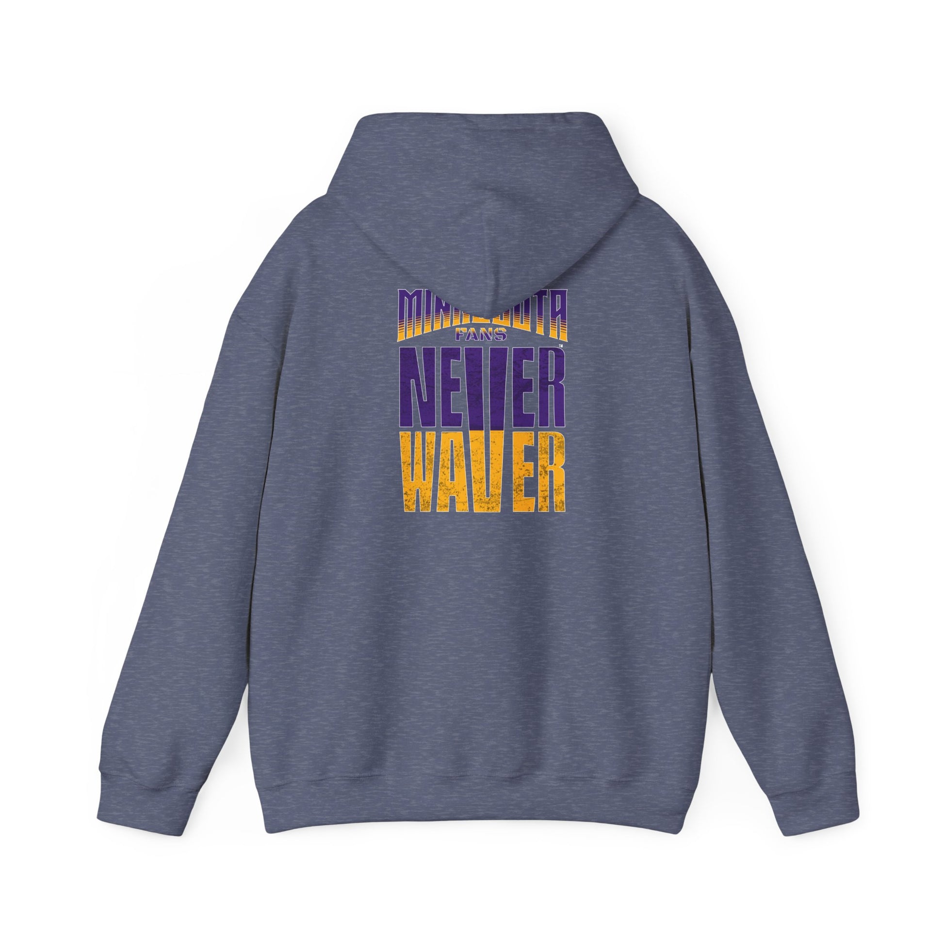 Unisex Heavy Blend™ Hoodie - "Minnesota Fans Never Waver" Design for Comfort and Motivation - Never Waver