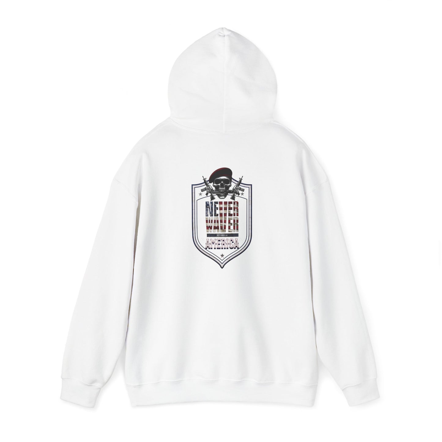 Never Waver Unisex Hooded Sweatshirt - Cozy Casual Wear for Everyday Comfort - Never Waver
