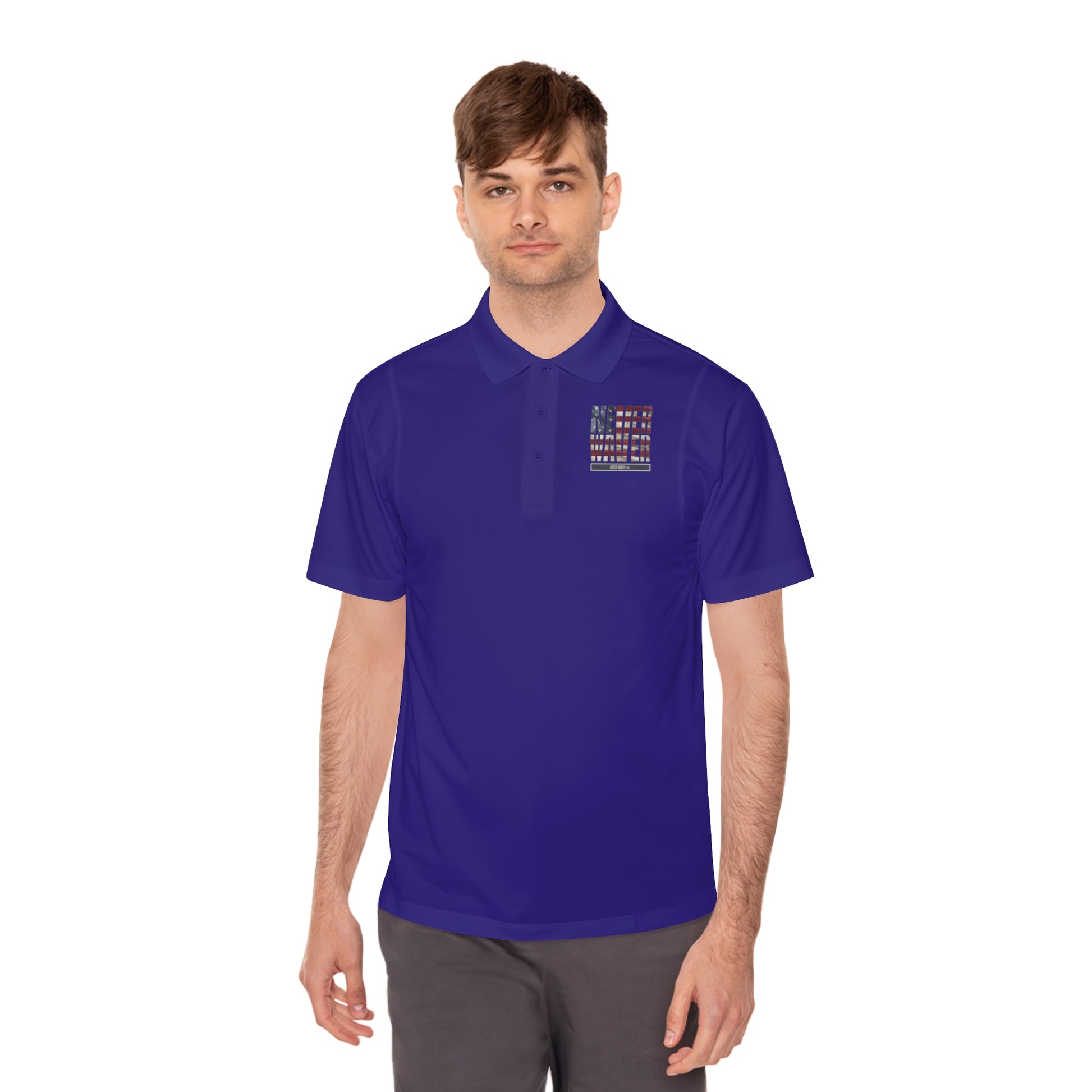 Never Waver Men's Sport Polo Shirt - Never Waver
