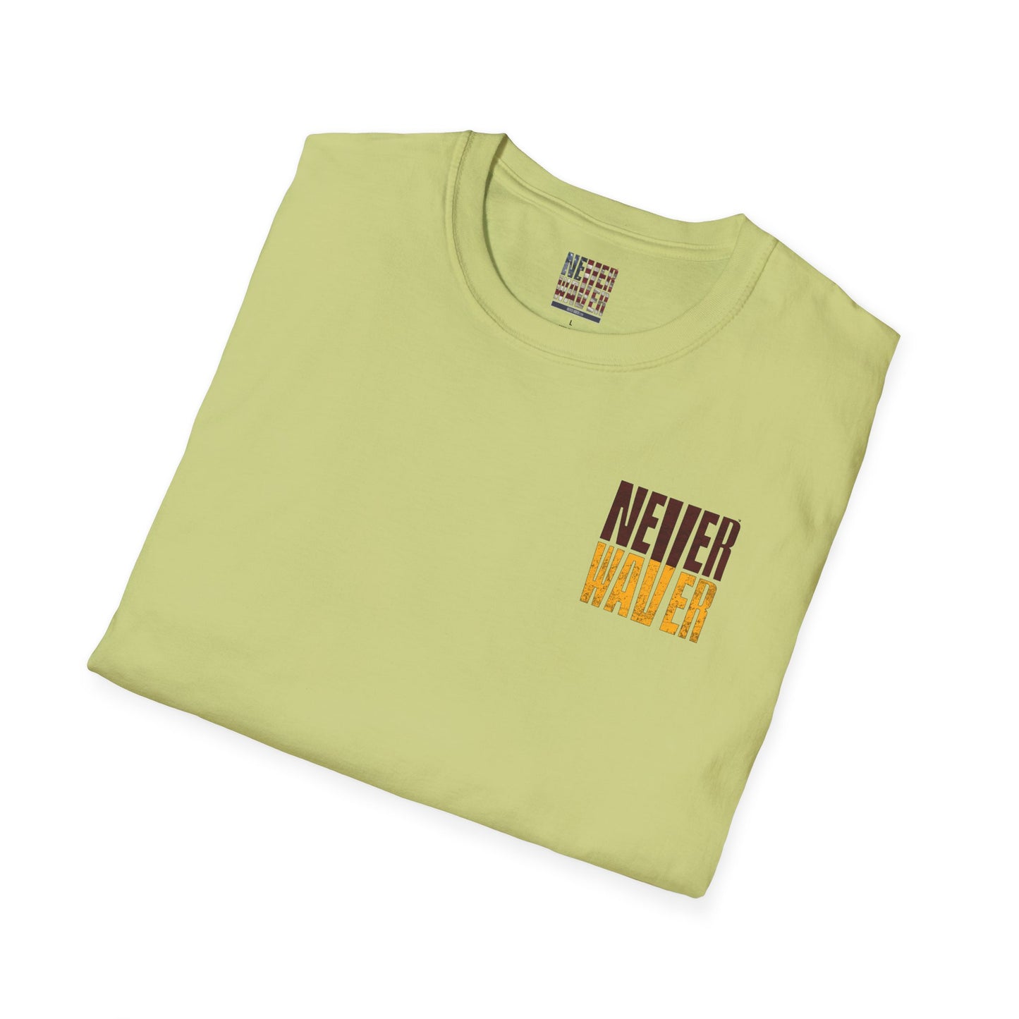 Washington Fans Never Waver Unisex Softstyle T-Shirt - Never Waver
