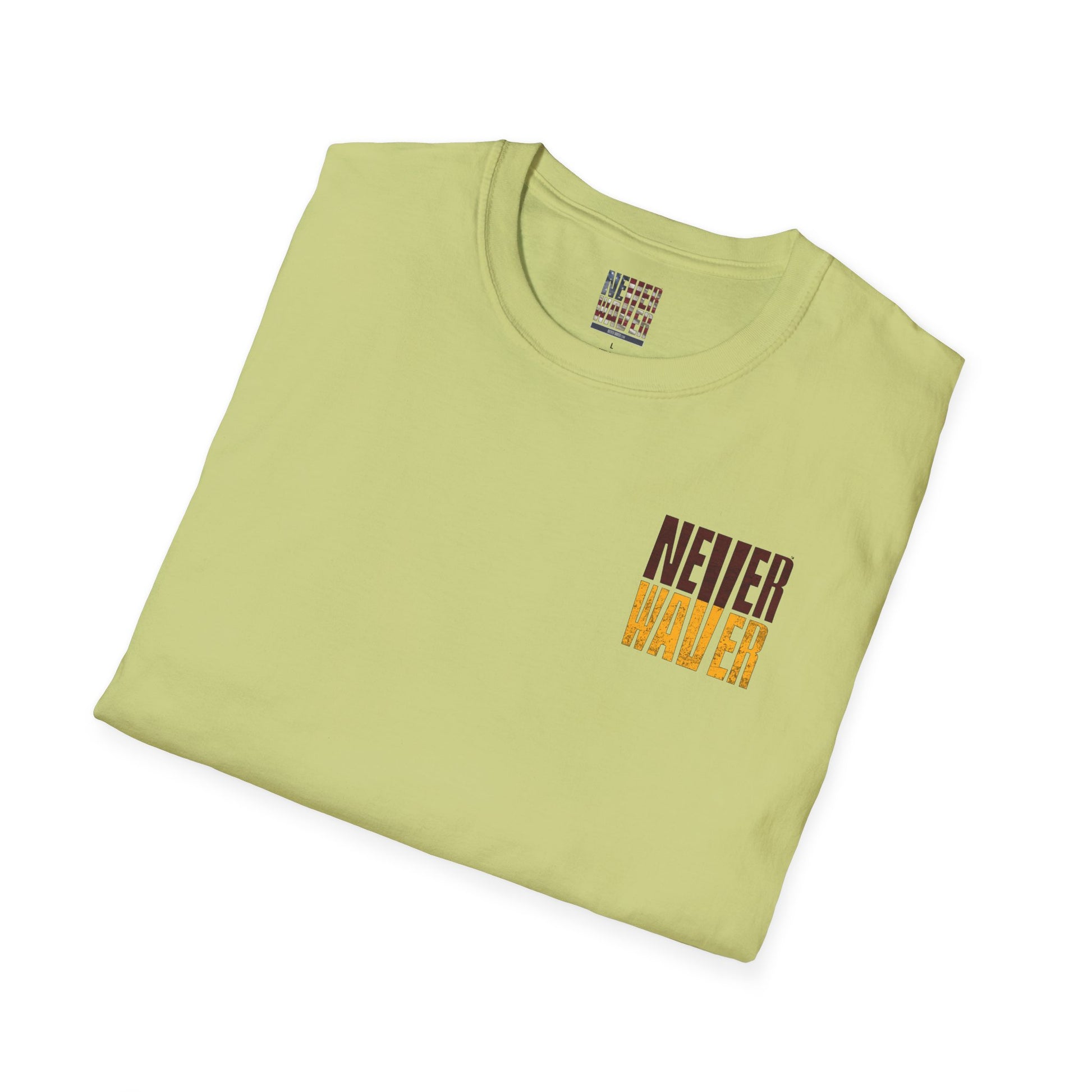 Washington Fans Never Waver Unisex Softstyle T-Shirt - Never Waver