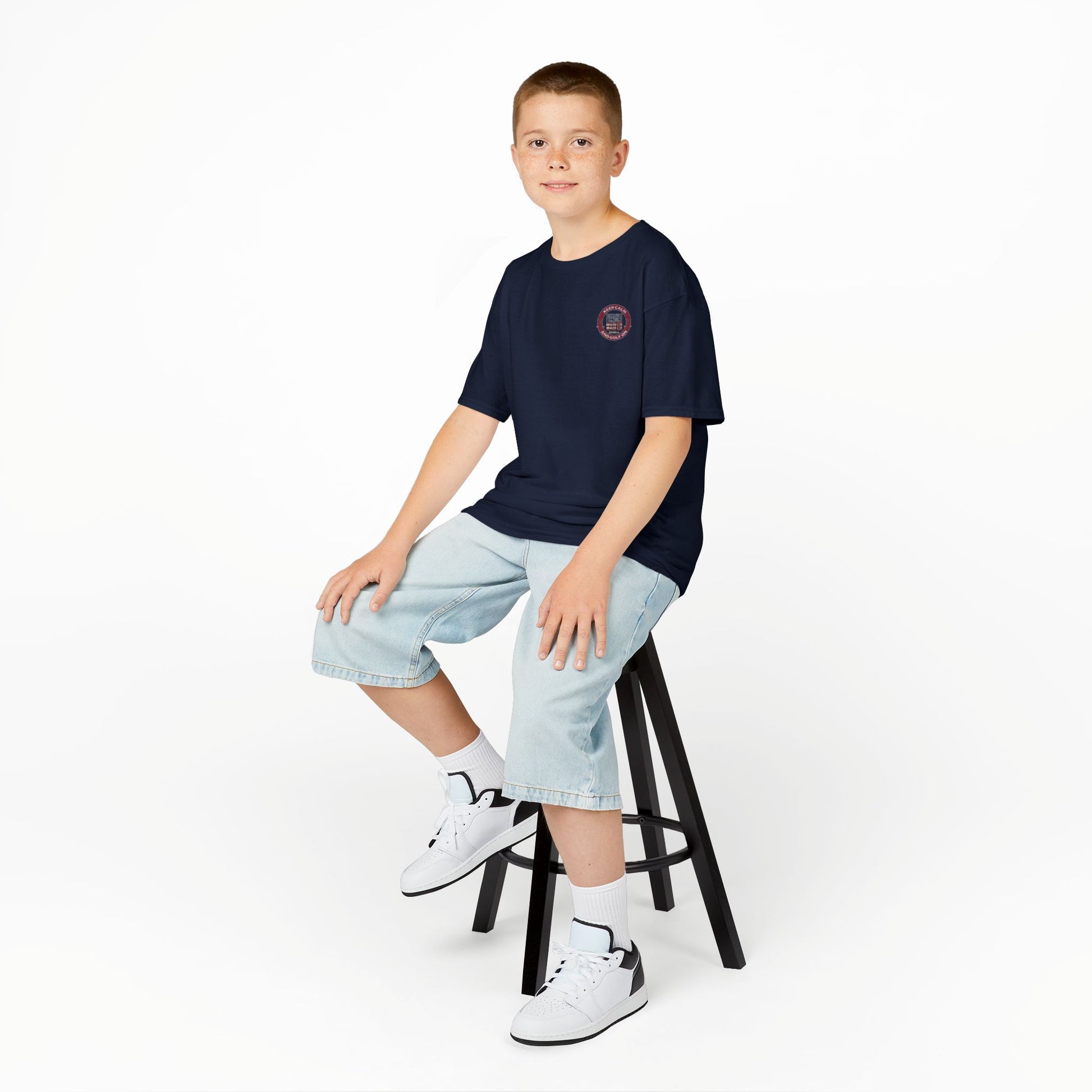 Kids Golf Tee - Keep Calm Never Waver and Golf On - Never Waver
