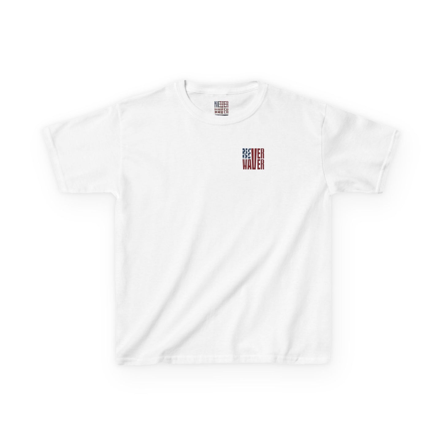 Never Waver Trump Fist Pump W Jesus Protection Kids Heavy Cotton™ Tee - Never Waver