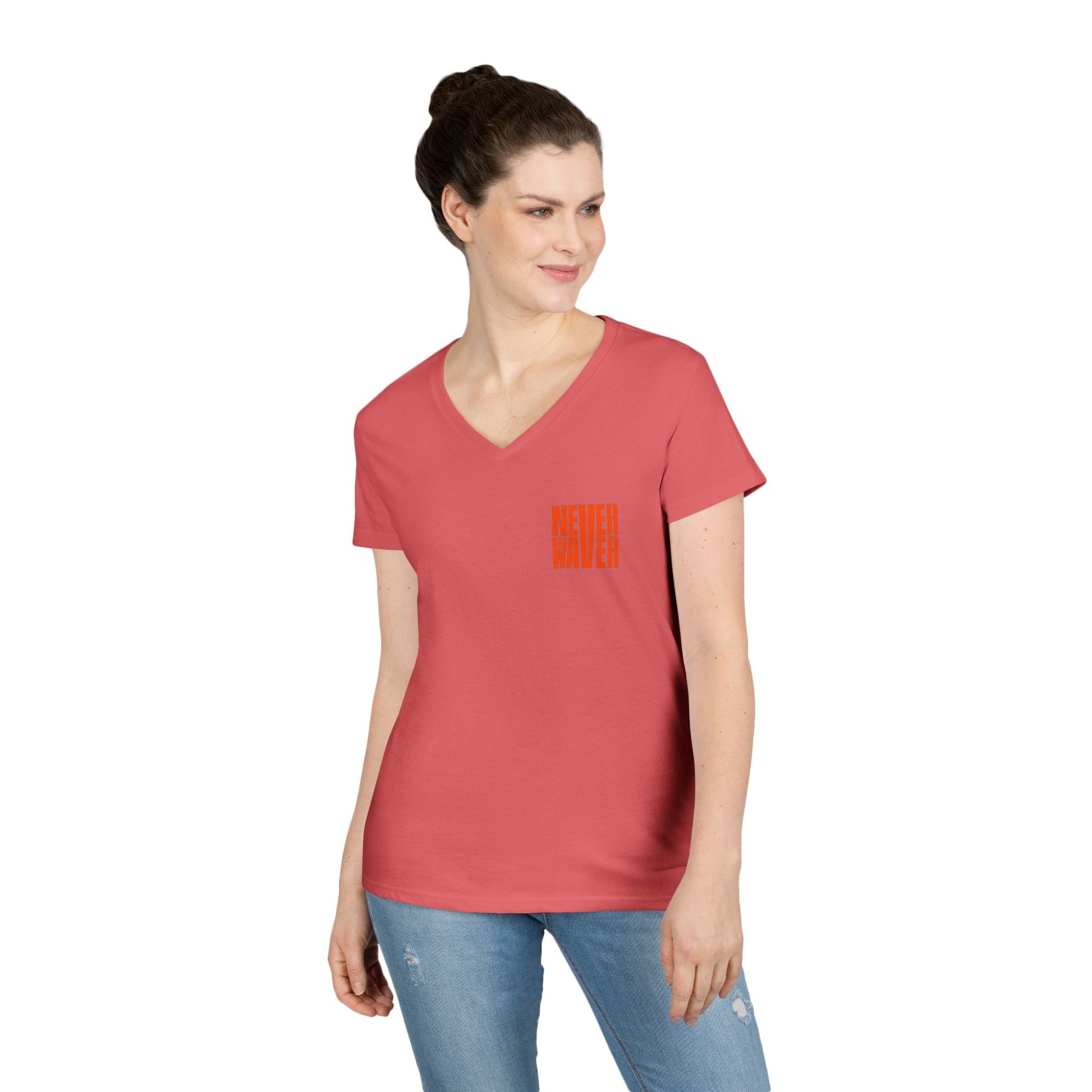 Best Mom Ever V-Neck T-Shirt | Perfect Gift for Mother's Day | Casual Everyday Wear - Never Waver