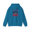 Unisex Heavy Blend™ Hooded Sweatshirt - New England Fans Never Waver w Leopard football - Never Waver