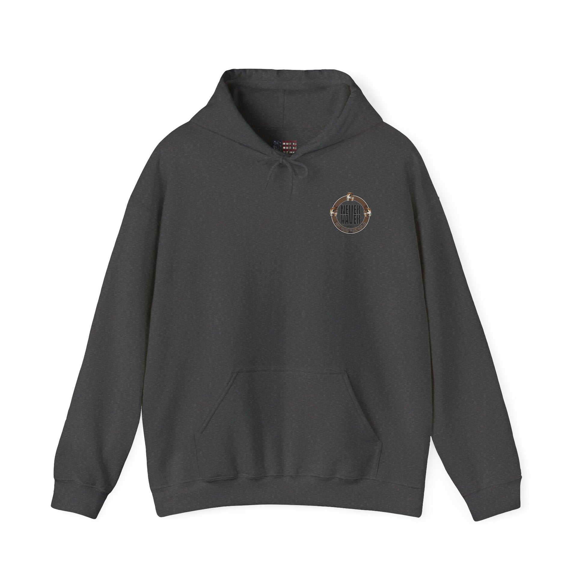 Eco-Friendly Unisex Hoodie: "Never Waver Save Water Drink Coffee" - Never Waver