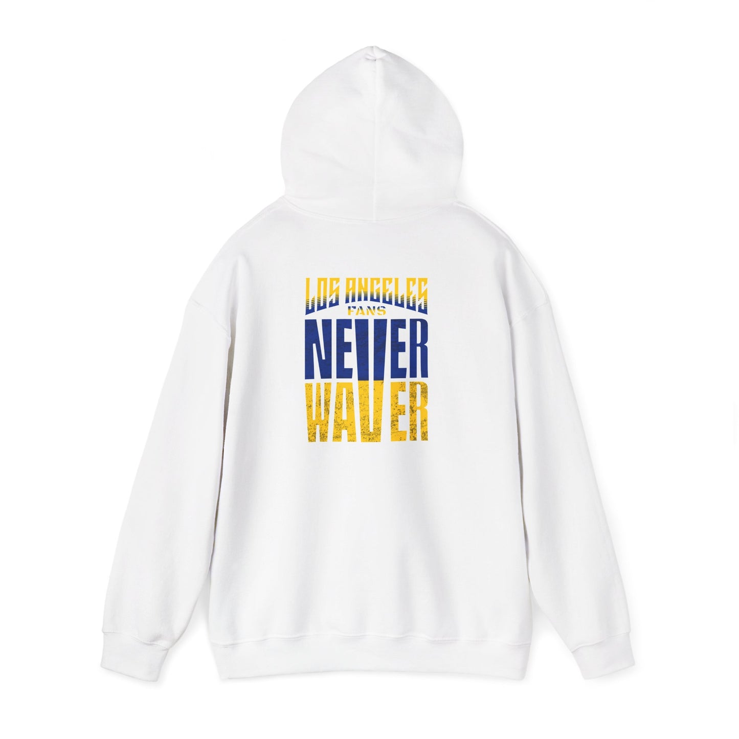 Inspired Unisex Heavy Blend™ Hooded Sweatshirt -Los Angeles Fans NEVER WAVER Graphic - Never Waver