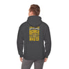 Los Angeles Fans Never Waver w Leopard Football Unisex Heavy Blend™ Hooded Sweatshirt - Cozy, Motivational Apparel for Everyday Wear