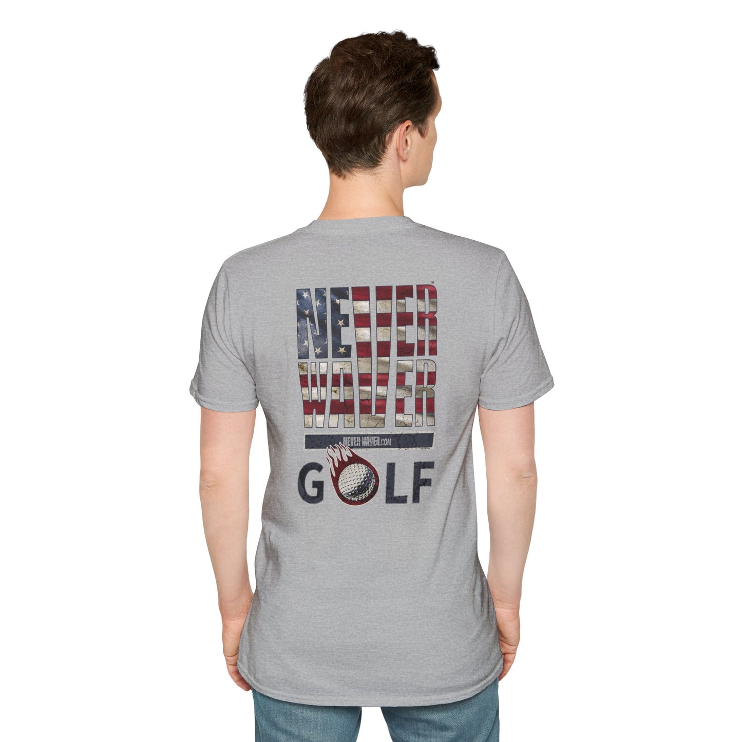 Never Waver Golf Unisex Soft style T-Shirt - Never Waver