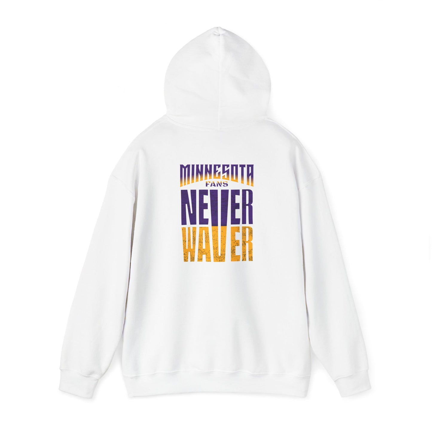 Unisex Heavy Blend™ Hoodie - "Minnesota Fans Never Waver" Design for Comfort and Motivation - Never Waver