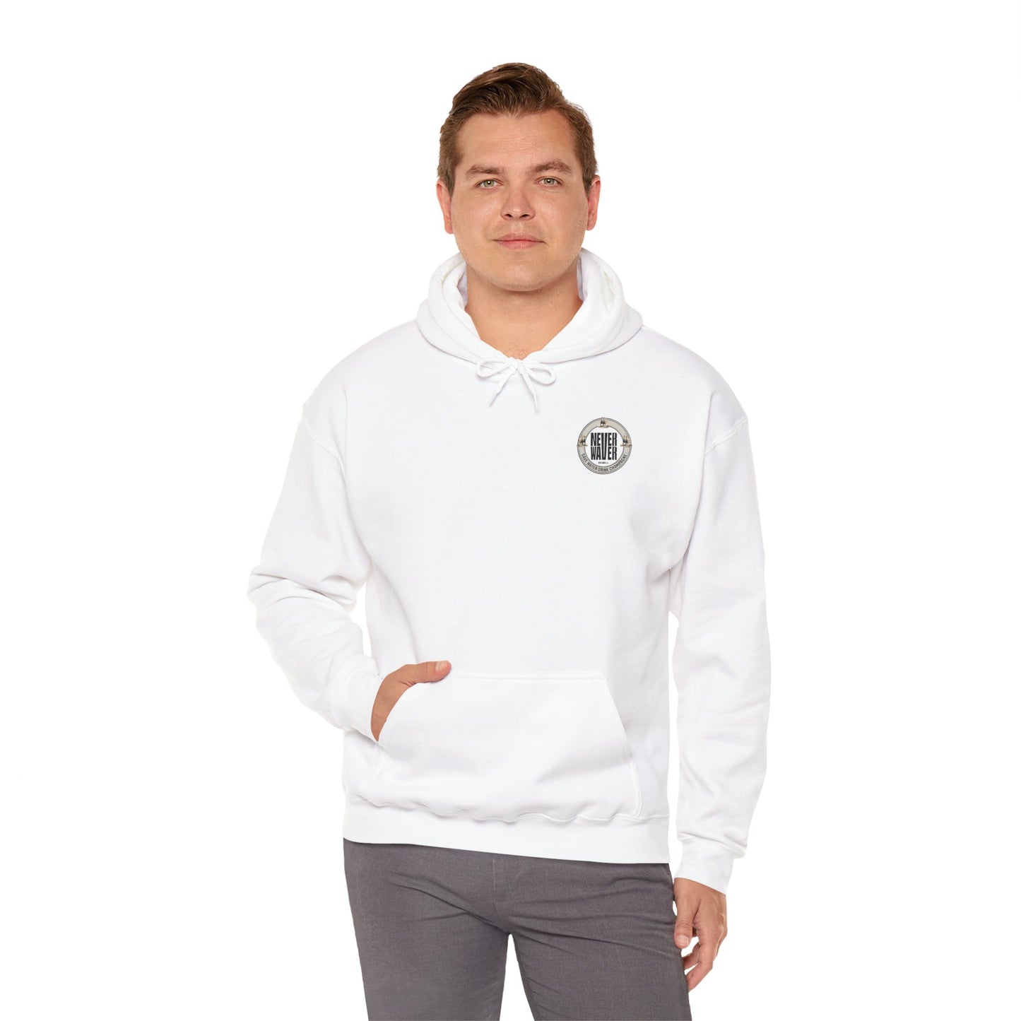 Eco-Friendly Unisex Hoodie: "Never Waver Save Water Drink Champagne" - Never Waver