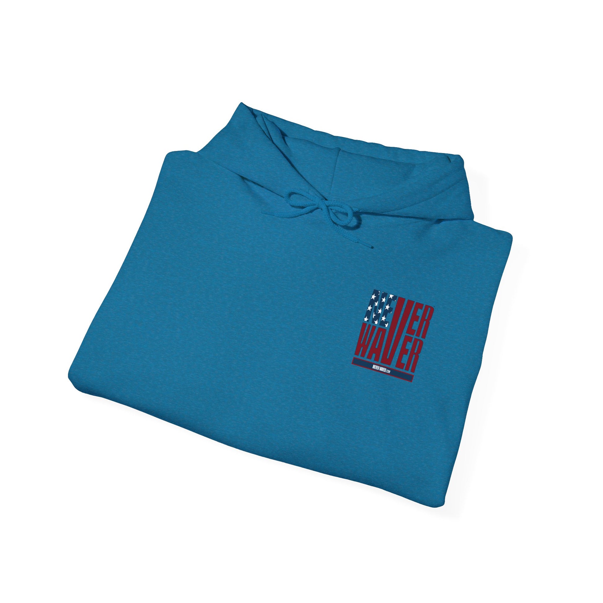 Patriotic Unisex Hooded Sweatshirt - 'Better Water USA' Design - Never Waver