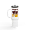 Washington Fans Never Waver W-Leopard Football Insulated Travel Mug, 40oz - Never Waver