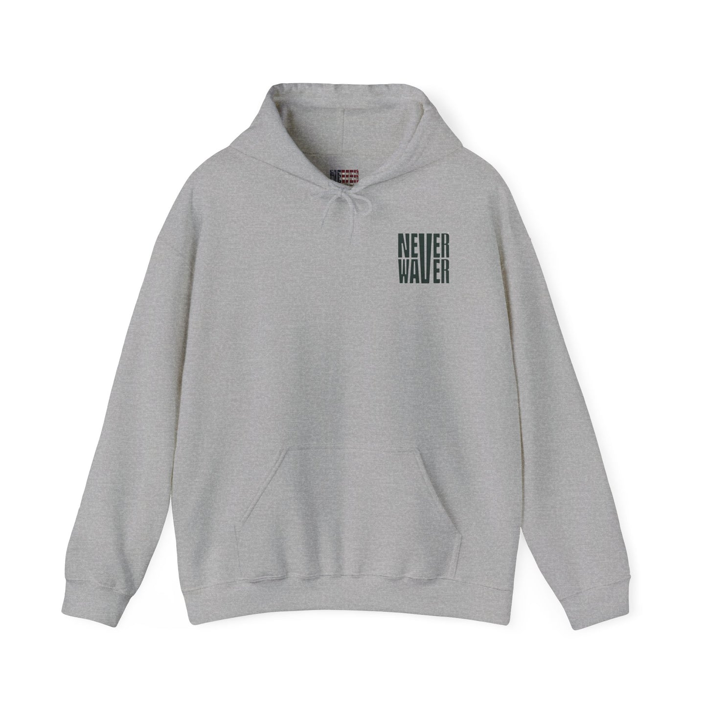 New York Fans Never Waver W Leopard Football Unisex Heavy Blend™ Hooded Sweatshirt - Never Waver